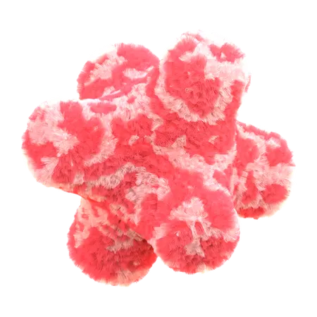 Star Shaped Plush Toy  3D Icon