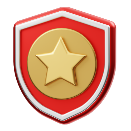 Star Shield  3D Illustration