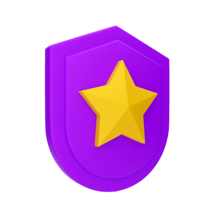 Star Shield  3D Illustration