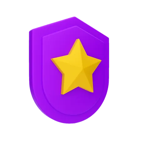 Star Shield  3D Illustration