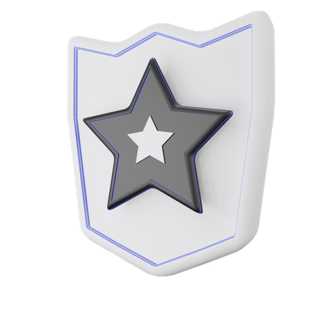 Star Shield 3D Illustration