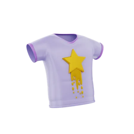 Star Shirt  3D Icon