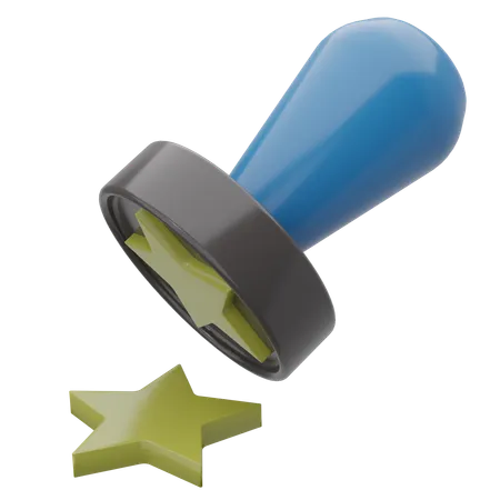 Star Stamp  3D Icon
