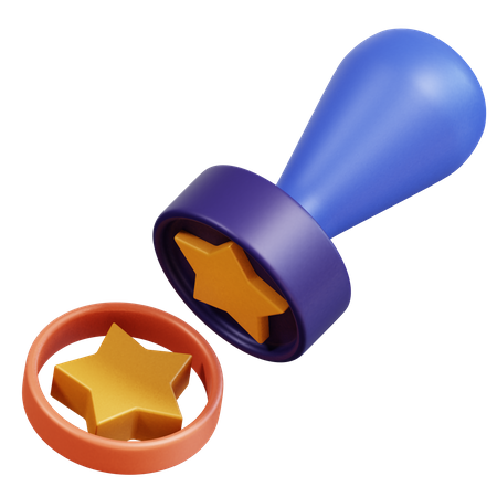 Star Stamp  3D Icon