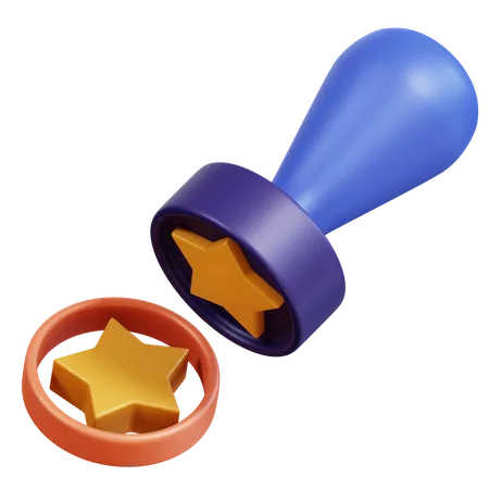 Star Stamp  3D Icon