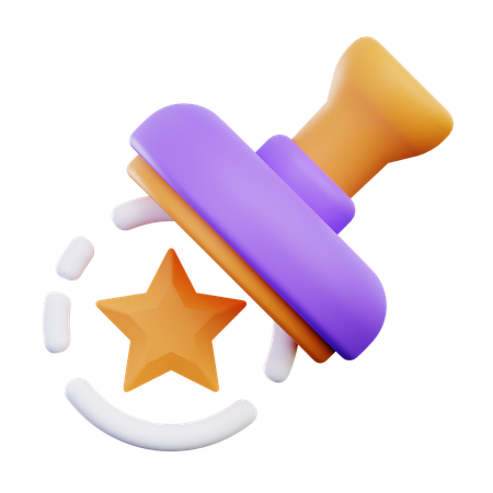 Star Stamp  3D Icon