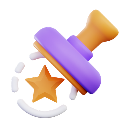 Star Stamp  3D Icon