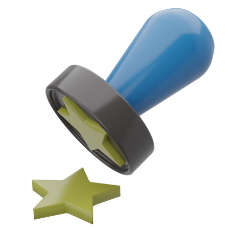 Star Stamp  3D Icon