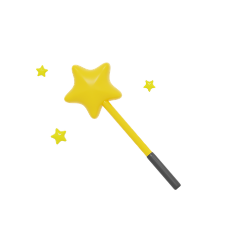 Star stick  3D Icon