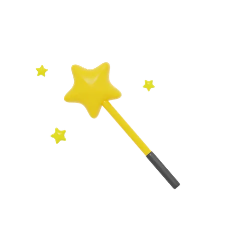 Star stick  3D Icon