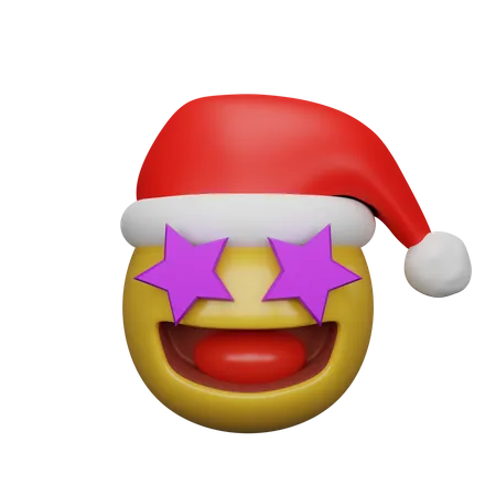 3 D Rendering Of Christmas And New Year Emojis 3D Emoji