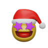 3d christmas emoji logo