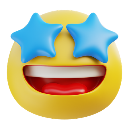 Star Struck Emoji  3D Icon