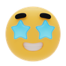 3d for star struck emoji