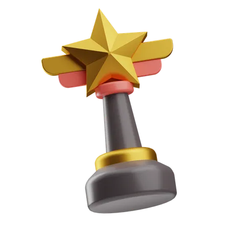 Star Trophy  3D Icon