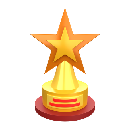 Star Trophy  3D Icon