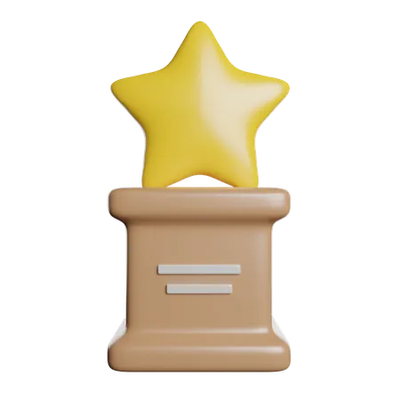 Trophy Champion Winner 3D Icon