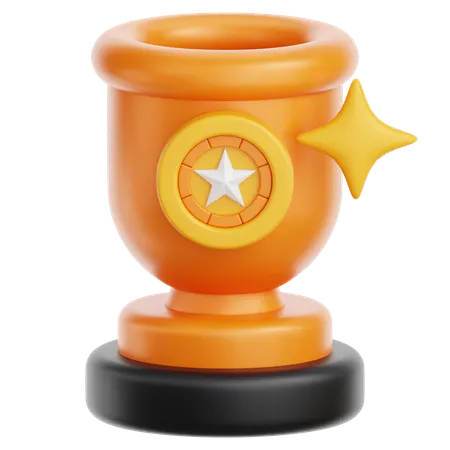 Star Trophy  3D Icon