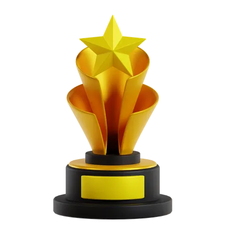 Star Trophy 2  3D Icon