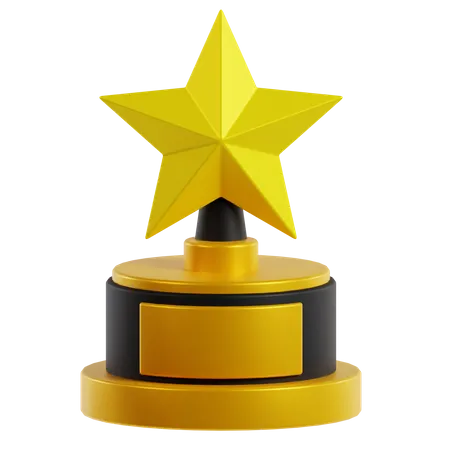 Star Trophy  3D Icon