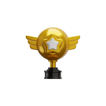 Star Trophy  3D Icon