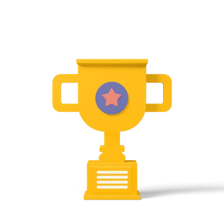 Star Trophy  3D Icon