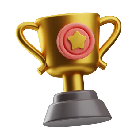 Star Trophy  3D Icon