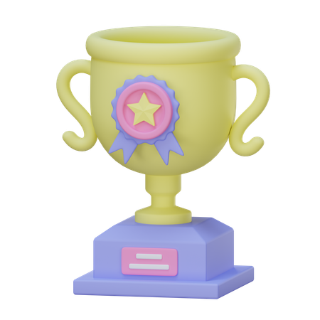 Star Trophy  3D Icon