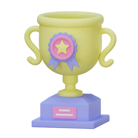 Star Trophy  3D Icon