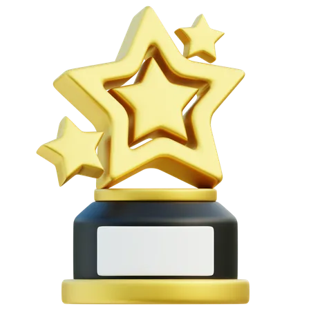 Star Trophy  3D Icon