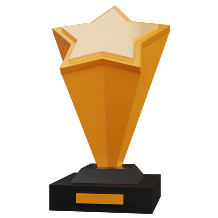 Star Trophy  3D Icon