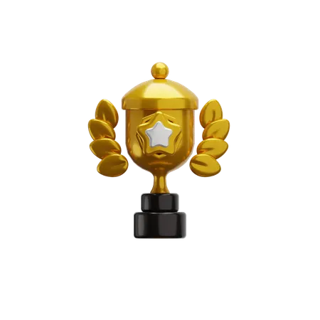 Star Trophy  3D Icon