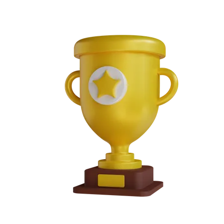 Star Trophy  3D Icon