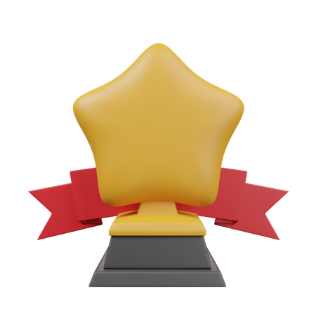 Star Trophy  3D Icon