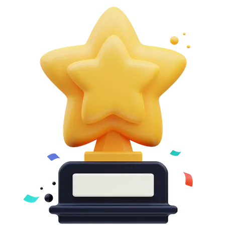 Star Trophy  3D Icon