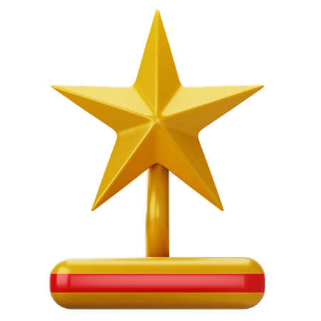 Star Trophy  3D Icon