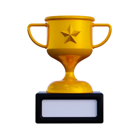 Star Trophy  3D Illustration