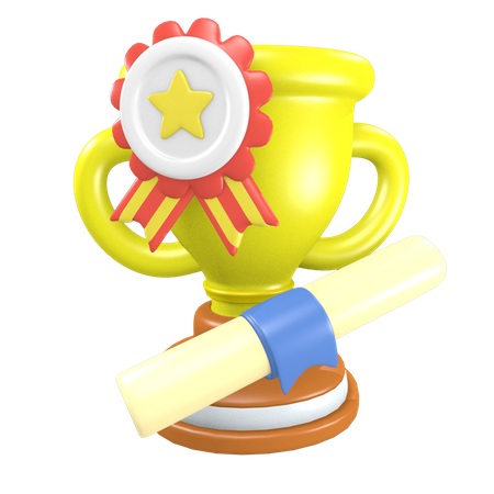 Star Trophy  3D Illustration