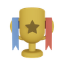startup trophy 3d illustration