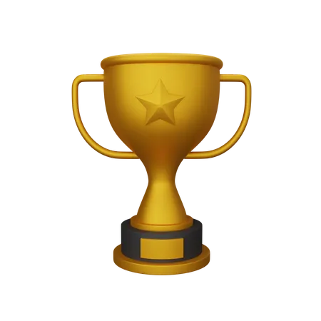 3 D Rendering Trophy Isolated Useful For Education Learning Knowledge School And Class Design 3D Icon