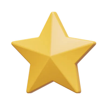 Star Yellow  3D Icon