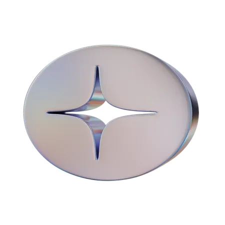 Star Zero Abstract Shape  3D Icon