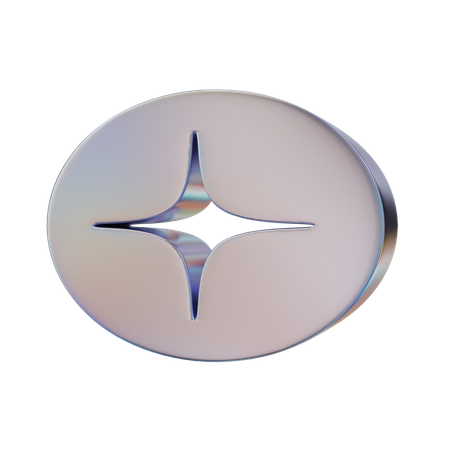 Star Zero Abstract Shape  3D Icon