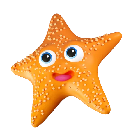Starfish Illustration In 3 D Design 3D Icon