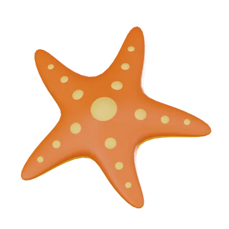 Vibrant Of Starfish In 3 D Icon 3 D Render Illustration 3D Icon