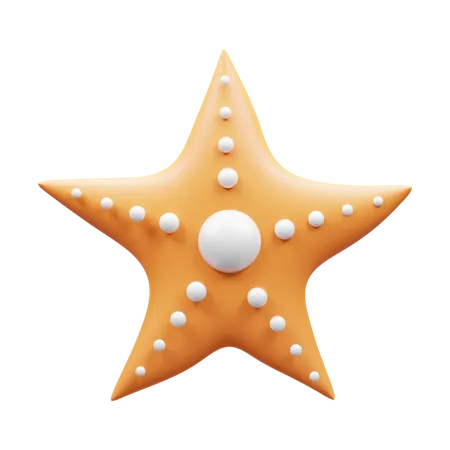 3 D Starfish Icon Illustration Or 3 D Beach Starfish Icon Isolated 3D Icon