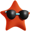 Starfish With Sunglasses