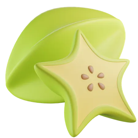 Starfruit 3 D Icon Illustration 3D Icon