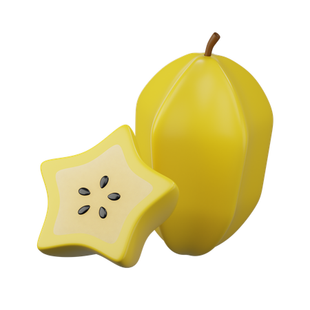 Starfruit 3d icon  3D Icon