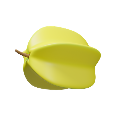 Starfruit 3D Illustration